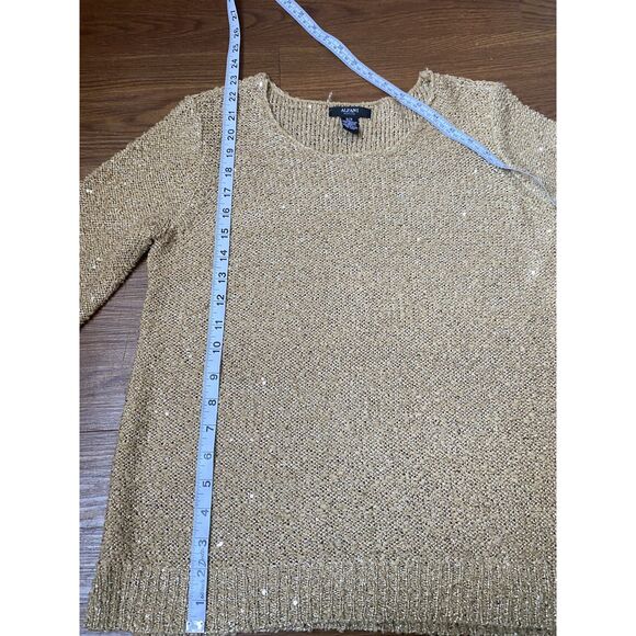 Brown Sequin Sweater Size S - Picture 5 of 6